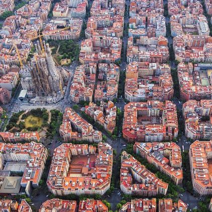 Imagen aérea de Barcelona